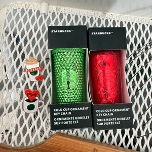 Starbucks Ornament and Pin bundle